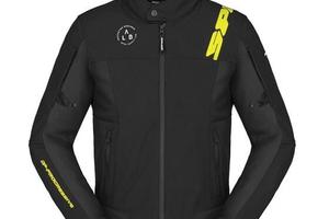 Giacca spidi corsa tex uomo NERO GIALLO FLUO