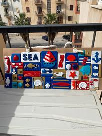 Quadri con piastrelle in gesso homemade