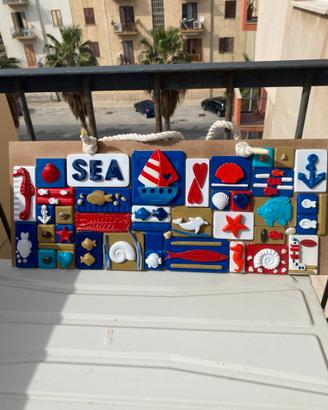 Quadri con piastrelle in gesso homemade