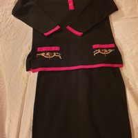 Gonna e casacca maglia blu