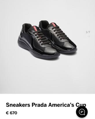 Scarpe sneakers prada america's cup