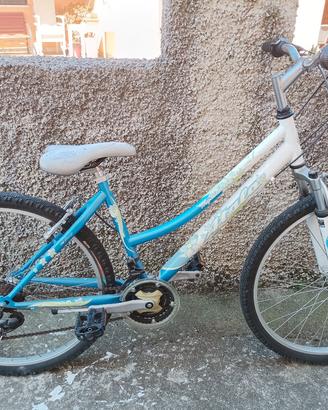 Mountain bike Atala azzurra e bianca 