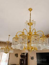 4 Lampadari con cristalli Swarovski del 91