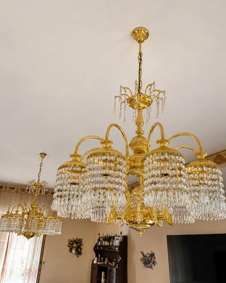 4 Lampadari con cristalli Swarovski del 91