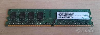Scheda RAM Memoria 2 GB - DDR2 U-DIMM 2.0GB Apacer