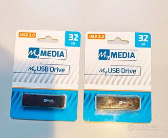 N 2 Chiavette My Media USB 32 GB nuove 