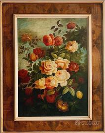 Cornice in legno con dipinto La fioritura