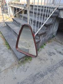 Specchio in teak, triangolare  anni '50

