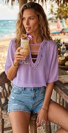 Blusa in chiffon marta Marzotto