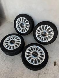 4 CERCHI IN LEGA DA 15 FIAT 500 DAL 2007 AL 2026