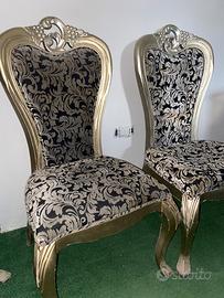 Sedie stile barocco