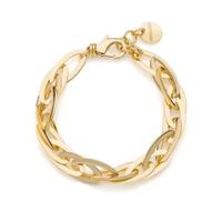 Bracciale catena a navette dorato 2342