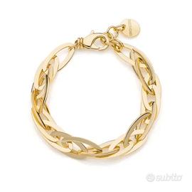 Bracciale catena a navette dorato 2342