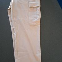 Pantaloni cargo BeigeZARA/Cargo ghiaccio/Bianchi