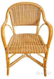 Poltrone in vimini anni 80