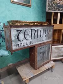 Insegna Teriam pubblicitaria orologi vintage epoca