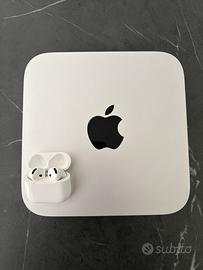 Mac mini m2 + airpods 4