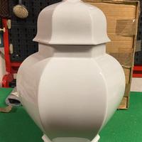 Potis in porcellana bianca