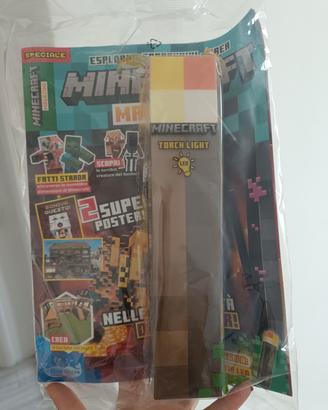Minecraft Magazine Speciale + Torcia LED Sigillato