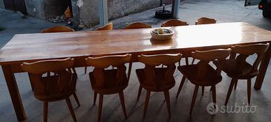 Tavolo in abete mt 3,20