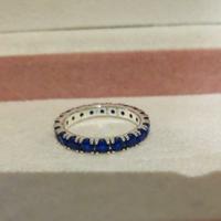 PANDORA Anello Fascia Scintillante Blu 190050C02