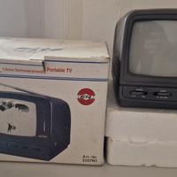tv portatile vintage elta con presa di corrente 22