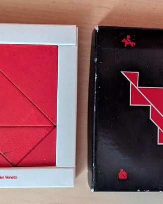 Gioco Tangram con tessere in legno