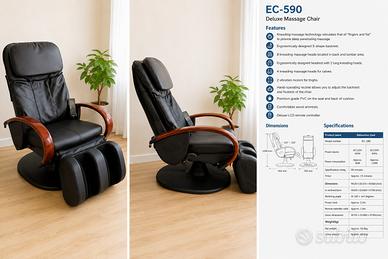 Poltrona Massaggiante EC-590 Deluxe con Telecomand