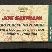Raro Ticket, Joe Satriani, Concerto Milano 1995