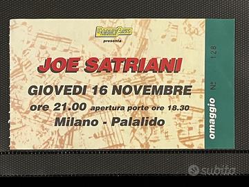 Raro Ticket, Joe Satriani, Concerto Milano 1995