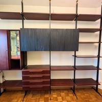 Libreria autoportante anni 60 stile scandinavo