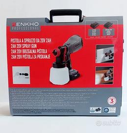 Pistola a spruzzo caricabatteria/batteria inclusa