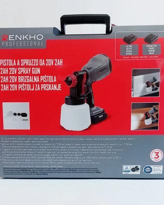 Pistola a spruzzo caricabatteria/batteria inclusa