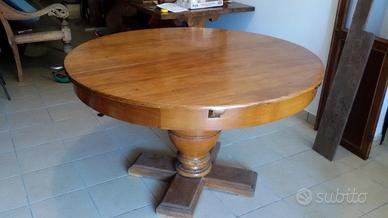 Tavolo Antico, rotondo allungabile