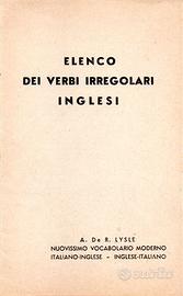 Elenco dei verbi irregolari inglesi