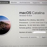 Apple MacBook Pro 15,4"   A1398 mid  2012
