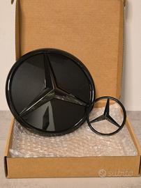 Logo Anteriore + Posteriore Mercedes W177 - Nero
