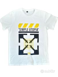 T'shirt per bambini e ragazzi, bianca con stampa.