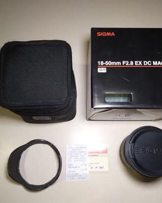 Sigma 18-50 F2.8 EX DC Attacco Nikon AF D