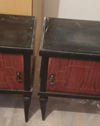 2 comodini  vintage  anni 50