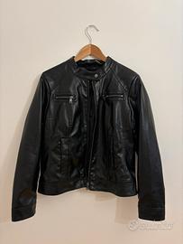 Giubbotto di pelle nero