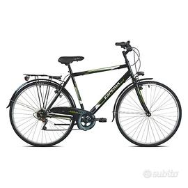 City Bike acciaio uomo 6 vel  28" UNIVERSAL nero