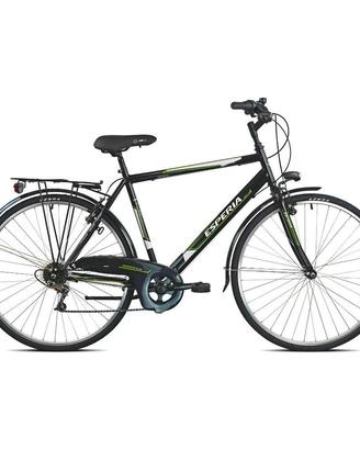 City Bike acciaio uomo 6 vel  28" UNIVERSAL nero