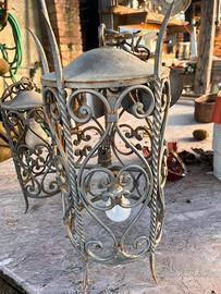 Lanterne vintage in ferro battuto