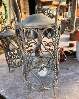 Lanterne vintage in ferro battuto