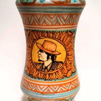 Vaso da farmacia albarello ceramica siciliana "FAU