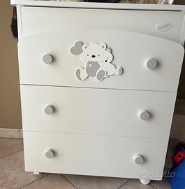 Cassettiera/fasciatoio