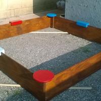 Sabbiera per gioco bimbi Montessori