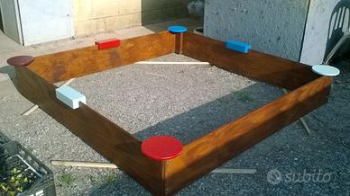 Sabbiera per gioco bimbi Montessori