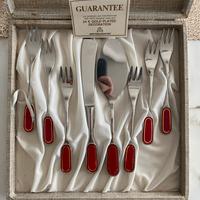 Servizio posate dolce gottinghen acciaio e oro